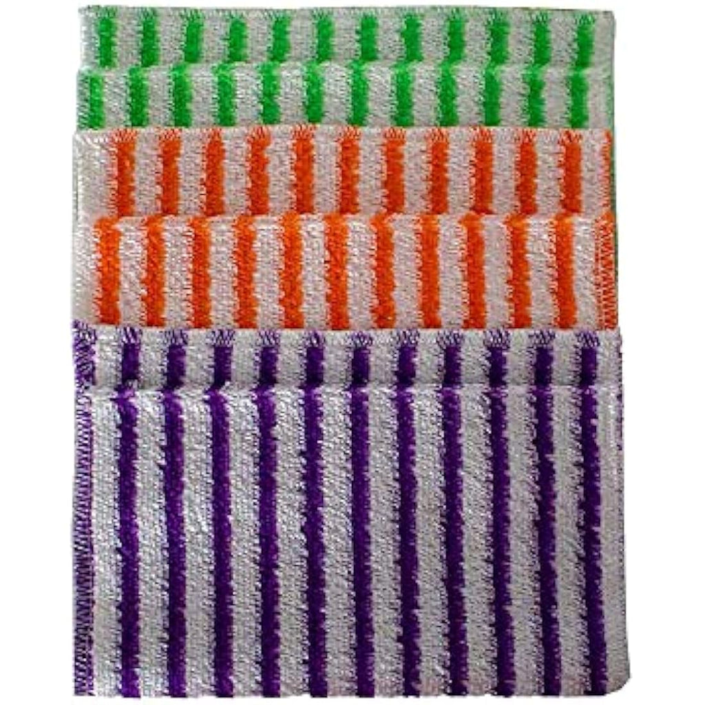 Bamboo Towel Set – For Streak-Free Glass and Window Cleaning – With one Drying Cloth, Small and Large Cleaning Pads, and 3 Bamboo Towels