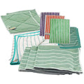 Bamboo Towel Set – For Streak-Free Glass and Window Cleaning – With one Drying Cloth, Small and Large Cleaning Pads, and 3 Bamboo Towels