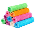 Bamboo Cloths Pack of 10 Bamboo Dish Cloths Hand Towels Dish Towels Tea Towels Cloth Bamboo Cleaning Double Sided Kitchen Towels Absorbent Cleaning-0